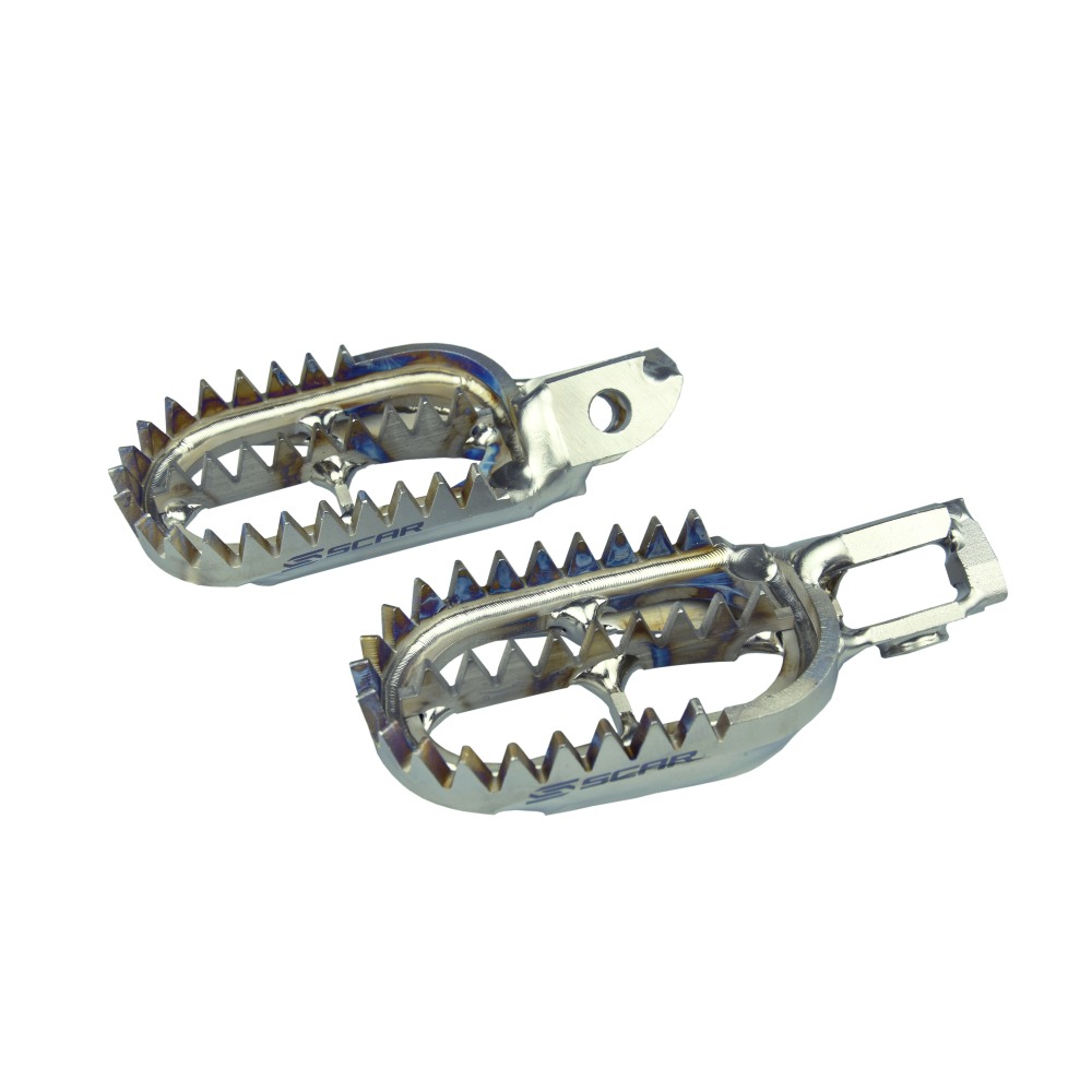 Footpegs titanium Scar KTM 150 EXC (24-25) Gripper S5518