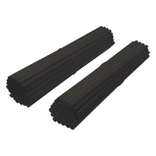 Set of 80 spoke covers black SKSK.NN