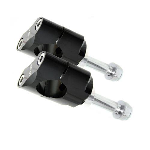 Handlebar mounts kit 28.6 mm low black - WRP Handlebar mounts kit 28.6 mm low black - WRP