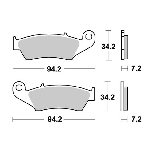 Brake pads WRP Beta RR 200 (19-25) front standard WG-7294-F4
