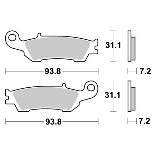 Brake pads WRP Yamaha YZ 250 F (07-20) front standard WG-7440-F4