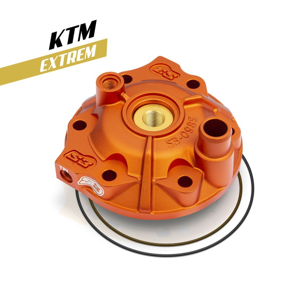 Cylinder head S3 Husqvarna 250 TE (18-23) - Extreme orange XTR-985TPI-250-O